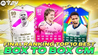 FINAL RANKING🔥TOP 10 BEST BOX TO BOX MIDFIELDERSCMS IN EA FC 24 ULTIMATE TEAM [upl. by Adlemi510]