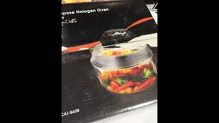 MegaChef Multipurpose Countertop Halogen Oven Air FryerRotisserieRoaster in B [upl. by Villada]