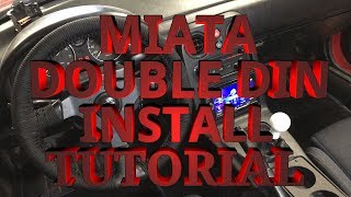 Mazda Miata double din install tutorial [upl. by Alley]