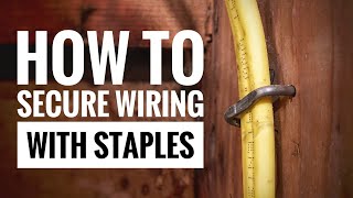 How to Staple Electrical Wires Correctly and what happens when you dont [upl. by Sterner986]