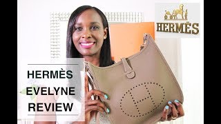 HERMES EVELYNE REVIEW 🐴👜HERMÈS EVELYNE III 29 BAG  TheLuxeBabe [upl. by Garrity]