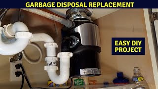 How to remove and install a new InsinkErator Badger 15SS garbage disposal [upl. by Morell651]