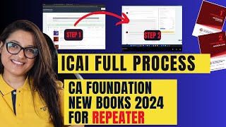 How To Order CA Foundation New Scheme Books  CA Foundation June 24  Agrika Khatri  ICAI [upl. by Ahsekar]