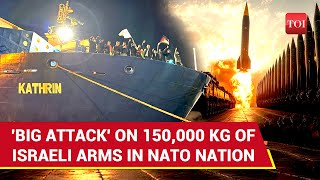 Ship Filled With Israels 150000 Kilogram Weapons Attacked NATO Nation Citizens Erupt [upl. by Walsh418]