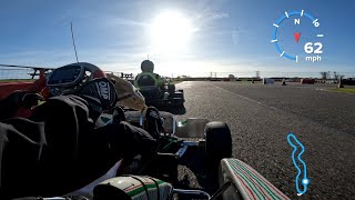 Lydd Kart Circuit  Following Closely  7 Feb 22  Rotax 2 Stroke Karting  GoPro Hero10 4K 50fps [upl. by Vikky]