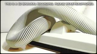 91 3D Vacuum Cleaner WHITE NOISE Binaural  Wear Headphones  SOUNDsculptures ASMR [upl. by Yatnoed]