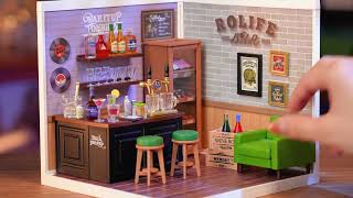 Leisurely Cheers Bar Miniature House DIY Crafts Kits🍸✨ [upl. by Notsag]