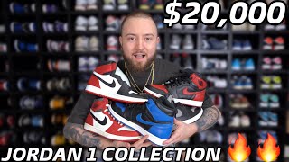 MY ENTIRE 20000 JORDAN 1 COLLECTION OVER 40 PAIRS [upl. by Yffub]