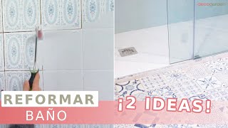 FORMAS sencillas de reformar el baño SIN OBRAS  Decogarden [upl. by Jemina785]