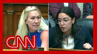 Marjorie Taylor Greene clashes with OcasioCortez in chaotic hearing [upl. by Krissy]