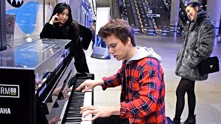 DANCE MONKEY METRO STATION PIANO PERFORMANCE LONDON [upl. by Atnas]