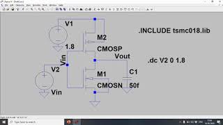 180 nm CMOS Inverter Characterization with LT SPICE [upl. by Caren]