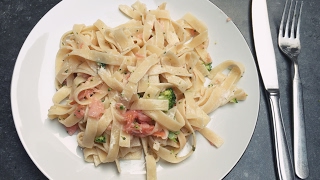 Tagliatelle Zalm amp Broccoli  Makkelijk Recept [upl. by Leonard]