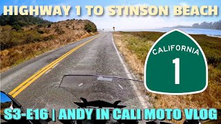 Motorcycle Ride Highway 1 to Stinson Beach CA pacificcoasthighway travelvlog mototravelvlog [upl. by Malvin]