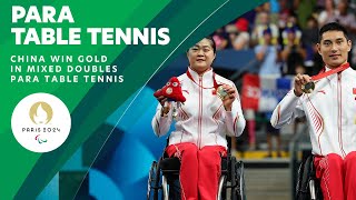 Zhou and Feng Win Gold In Para Table Tennis Mixed Doubles XD7 🇨🇳  Paralympic Games [upl. by Cedell]