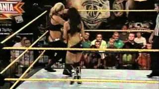 FCW  AJ Lee with Aksana vs Kaitlyn April 11 2011 [upl. by Anileme]