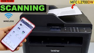 Brother MFC L2700dw Scanning Multiple Documents Using ADF [upl. by Ased]