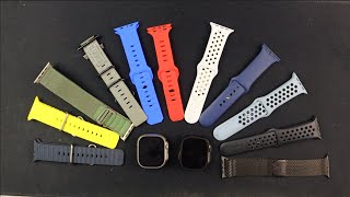 Apple Watch Ultra Natural and Black Titamium Watch bands [upl. by Enilamme]