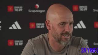 HOJLUND amp MOUNT START  Erik Ten Hag Press Conference Interview  ManUnited v Crystal Palace [upl. by Aytida]