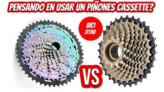 ¿Conoces las ventajas de un piñón cassette VS uno de ajuste de rosca Quién de los dos es MEJOR [upl. by Itsim612]