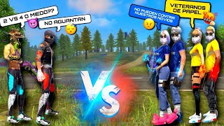 PAREJAS TÓXICAS NOS RETARON A PVP POR QUÉ LA PISAMOS EN DUELO DE ESCUADRA😭2VS4 ÉPICO FREE FIRE 💔 [upl. by Burne]