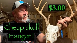 How to mount a euro deer skull DIY Hanger [upl. by Bernhard]