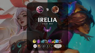 Irelia Mid vs Taliyah  KR Master Patch 144 [upl. by Hsoj]