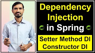 6 Ways of Injecting dependencies  Setter Method amp Constructor Dependency Injection in Spring Hindi [upl. by Odell332]