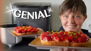 Das Rezept zum Erdbeerkuchen aus dem Brotbackautomaten Obstboden – schnell lecker amp einfach [upl. by Asiela]