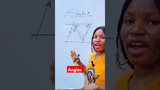 Solve for x in the diagram Angles formed by parallel lines mathshorts maths mathematics [upl. by Dix]