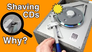 Shaving Compact Discs to improve the sound [upl. by Vassar]