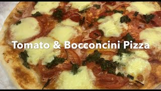 TOMATO amp BOCCONCINI PIZZA vegetarian [upl. by Ahsiyk]