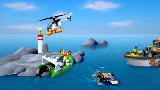 Coast Guard Patrol  LEGO City  60014 [upl. by Etteloiv]