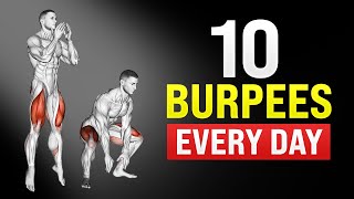 Do 10 Burpees Every Day and This Will Happen to Your Body [upl. by Outlaw629]