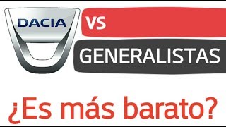 ¿Es barato un Dacia Sandero Comparamos con Generalistas [upl. by Micco]