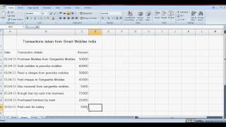 Practical accounting tutorial in excel [upl. by Scheck]