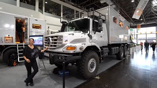 Größte Allrad Wohnmobile der Welt 2022  Mercedes Benz Zetros 6x6 Offroad Technik komplett erklärt [upl. by Merth]