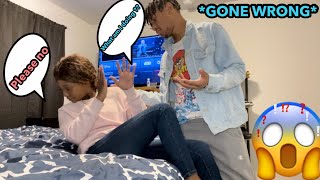 FLINCHING PRANK ON BOYFRIEND GONE WRONG 😱 WhoCollinXD [upl. by Manard]