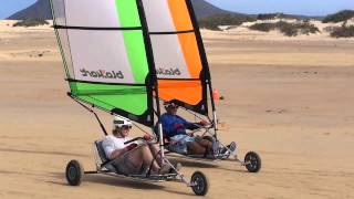 Land Sailing in Fuerteventura near Corralejo [upl. by Fairfield]