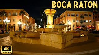 Boca Raton Florida  Beautiful Town at Night [upl. by Letsirk150]