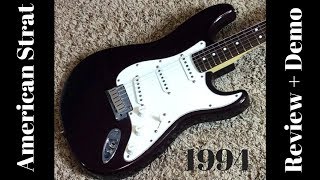 1994 Fender 40th Anniversary American Stratocaster Plum Review  Demo [upl. by Aicened]