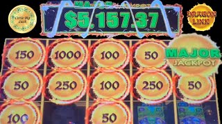 🍀 MAJOR JACKPOT ON MIN BET UNBELIEVABLE DRAGON LINK AT HARD ROCK TAMPA [upl. by Fregger871]