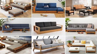 Best 140 Modern Wooden Sofa Designs 2024  Living Room Sofa Design  Wooden Sofa Set Design Ideas [upl. by Oedama]