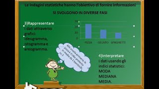 Le indagini statistiche moda mediana e media [upl. by Lightman309]