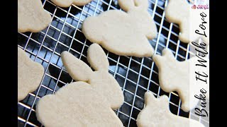 No Chill Rolled Sugar Cookie Recipe for Cut Out Sugar Cookies  Bake It With Love [upl. by Lunt]