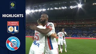 OLYMPIQUE LYONNAIS  RC STRASBOURG ALSACE 3  1  Highlights  OL  RCSA  20212022 [upl. by Zebapda]