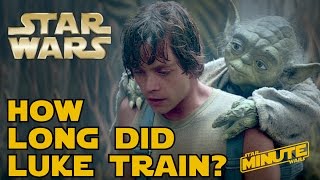 How Long Did Luke Train on Dagobah  Star Wars Minute [upl. by Swirsky]