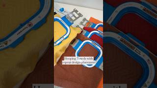 Hooping Towel with Repeat Design Place for Machine Embroidery [upl. by Kira]