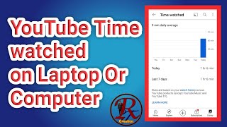 how to check YouTube time watched on computer or laptop [upl. by Sherburne]