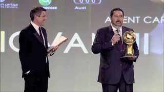 Globe Soccer Awards 2013  Agent Career Award Giovanni Branchini [upl. by Aharon703]